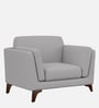 Candy Fabric 1 Seater Sofa in Dim Grey Color