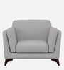 Candy Fabric 1 Seater Sofa in Dim Grey Color
