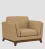 Candy Fabric 1 Seater Sofa in Copper Brown Color