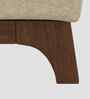 Candy Fabric 1 Seater Sofa in Cotton Beigen Color