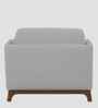 Candy Fabric 1 Seater Sofa in Dim Grey Color