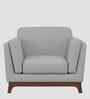 Candy Fabric 1 Seater Sofa in Dim Grey Color