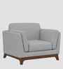 Candy Fabric 1 Seater Sofa in Dim Grey Color