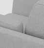Candy Fabric 1 Seater Sofa in Dim Grey Color