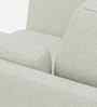 Candy Fabric 1 Seater Sofa in Pearl White Color
