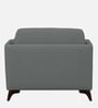 Candy Fabric 1 Seater Sofa in Nimbus Grey Color