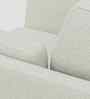 Candy Fabric 1 Seater Sofa in Pearl White Color