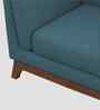 Candy Fabric 1 Seater Sofa in Sea Blue Color