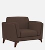 Candy Fabric 1 Seater Sofa in Beaver Brown Color