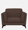 Candy Fabric 1 Seater Sofa in Beaver Brown Color