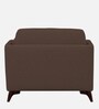 Candy Fabric 1 Seater Sofa in Beaver Brown Color