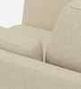 Candy Fabric 1 Seater Sofa in Cotton Beigen Color