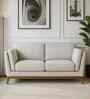Candy Fabric 2 Seater Sofa in Pearl White Color