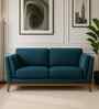Candy Fabric 2 Seater Sofa in Sea Blue Color
