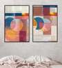 Candy Love Multicolor Canvas Framed Art Print Set of 2