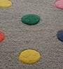 Grey Geometric Wool 3 ft x 5 ft Kids Carpet