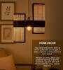 Cane & Bamboo Abstract Hanging Light (Brown,L47xW21xH39 Cm)