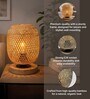 Cane and Bamboo Modern Mesh Table Lamp