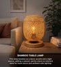 Cane and Bamboo Modern Mesh Table Lamp