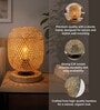 Cane and Bamboo Modern Mesh Table Lamp