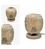 Cane and Bamboo Modern Mesh Table Lamp
