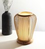 Cane and Bamboo Modern Table Lamp