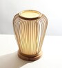 Cane and Bamboo Modern Table Lamp