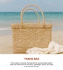 (1Pc) Beige Seagrass Handmade Storage Basket & Wardrobe Organiser