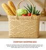 (1Pc) Beige Seagrass Handmade Storage Basket & Wardrobe Organiser