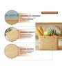 (1Pc) Beige Seagrass Handmade Storage Basket & Wardrobe Organiser