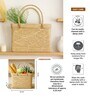 (1Pc) Beige Seagrass Handmade Storage Basket & Wardrobe Organiser