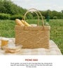 (1Pc) Beige Seagrass Handmade Storage Basket & Wardrobe Organiser