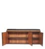 Agrabah Shoe Rack with Seating in Teak Finish