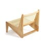 Cane Webbing Lounge Chair in Beige Color