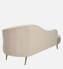 Canedo Velvet Chaise Lounger in Beige Colour