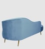 Canedo Velvet Chaise Lounger in Sky Blue Colour