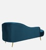 Canedo Velvet Chaise Lounger in Teal Blue Colour
