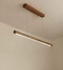 Cannula 36 Brown Wooden LED Hanging Lamp