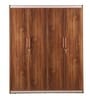 Canterbury Four Door Wardrobe in Fortune Walnut Colour