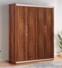 Canterbury Four Door Wardrobe in Fortune Walnut Colour
