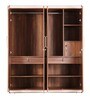 Canterbury Four Door Wardrobe in Fortune Walnut Colour