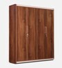 Canterbury Four Door Wardrobe in Fortune Walnut Colour