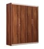 Canterbury Four Door Wardrobe in Fortune Walnut Colour