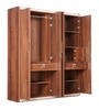 Canterbury Four Door Wardrobe in Fortune Walnut Colour
