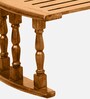 Canton Sheesham Wood Portable Table in Scratch Resistant Rustic Teak Finish