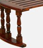 Canton Sheesham Wood Portable Table in Scratch Resistant Honey Oak Finish