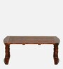 Canton Sheesham Wood Portable Table in Scratch Resistant Honey Oak Finish