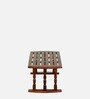 Canton Sheesham Wood Portable Table in Scratch Resistant Honey Oak Finish