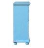 Cantrell Solid Wood Cabinet In Blue Distress Finish