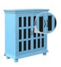 Cantrell Solid Wood Cabinet In Blue Distress Finish